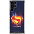 Superman 2025 Energy Shield Neon Emblem Galaxy S24 Ultra Clear Case